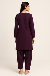 Cambric Shalwar Kameez Purple